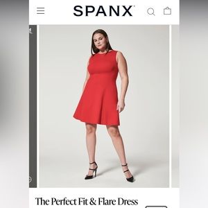Beautiful Spanx red Fit and Flare dress. Great for the upcoming holiday.